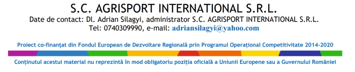 Consolidarea poziţiei pe piaţă a AGRISPORT INTERNATIONAL SRL prin investiţii durabile